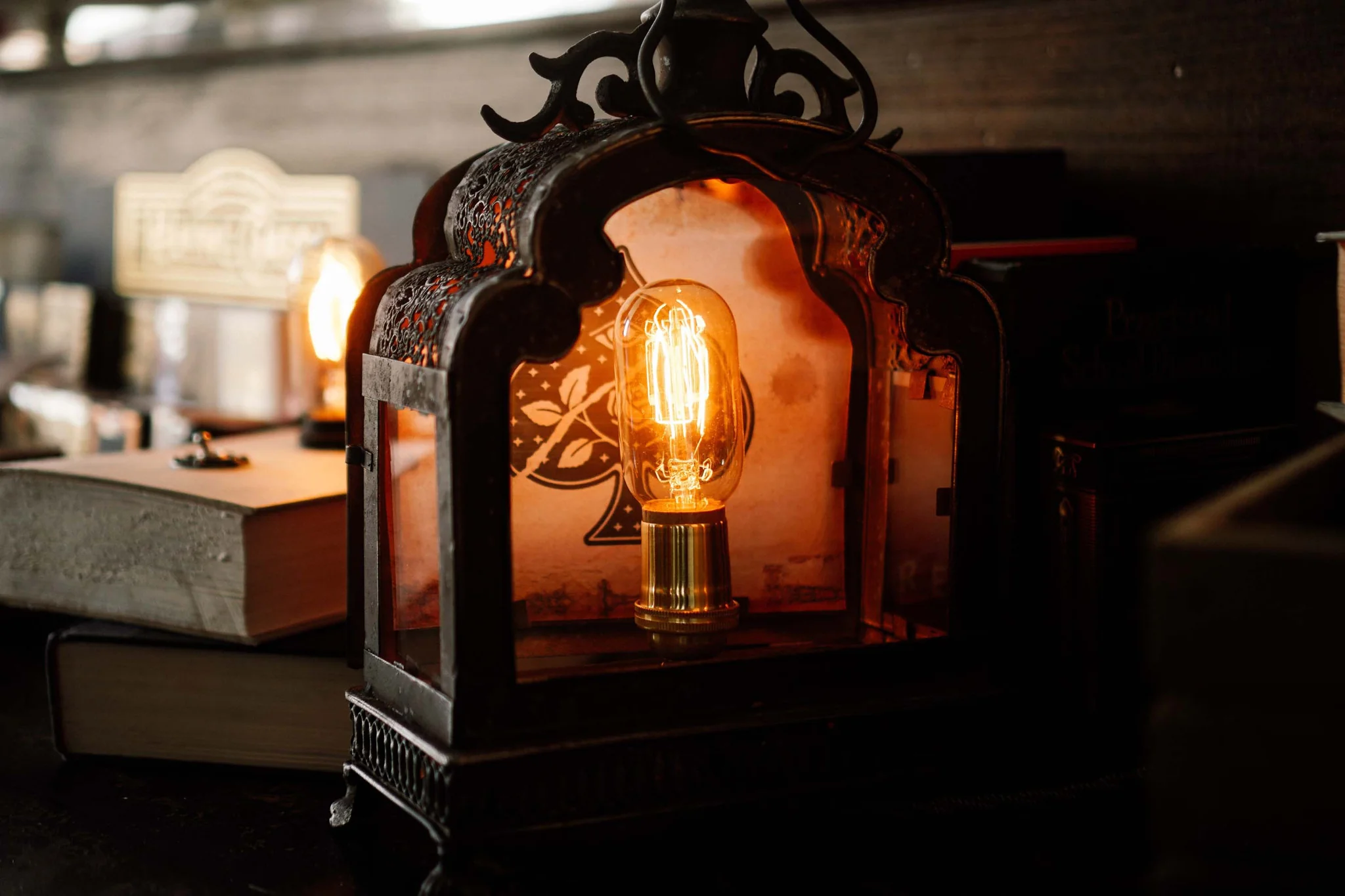 Antique Spade Lantern - Image 3