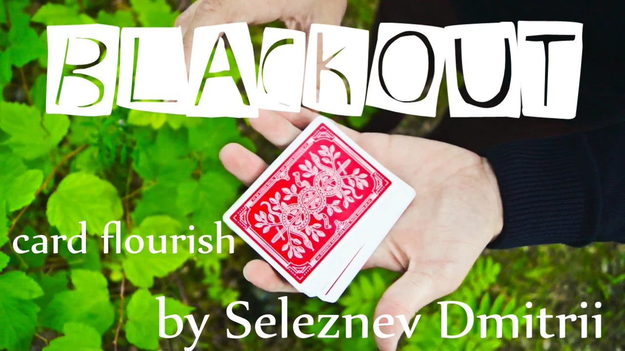 Blackout Card Flourish by Seleznev Dmitry