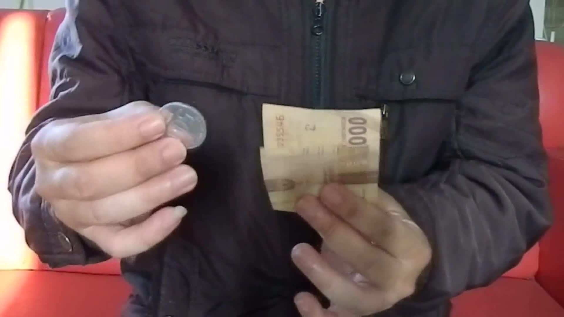 Slide - Coin Through Bill by Rama Yura